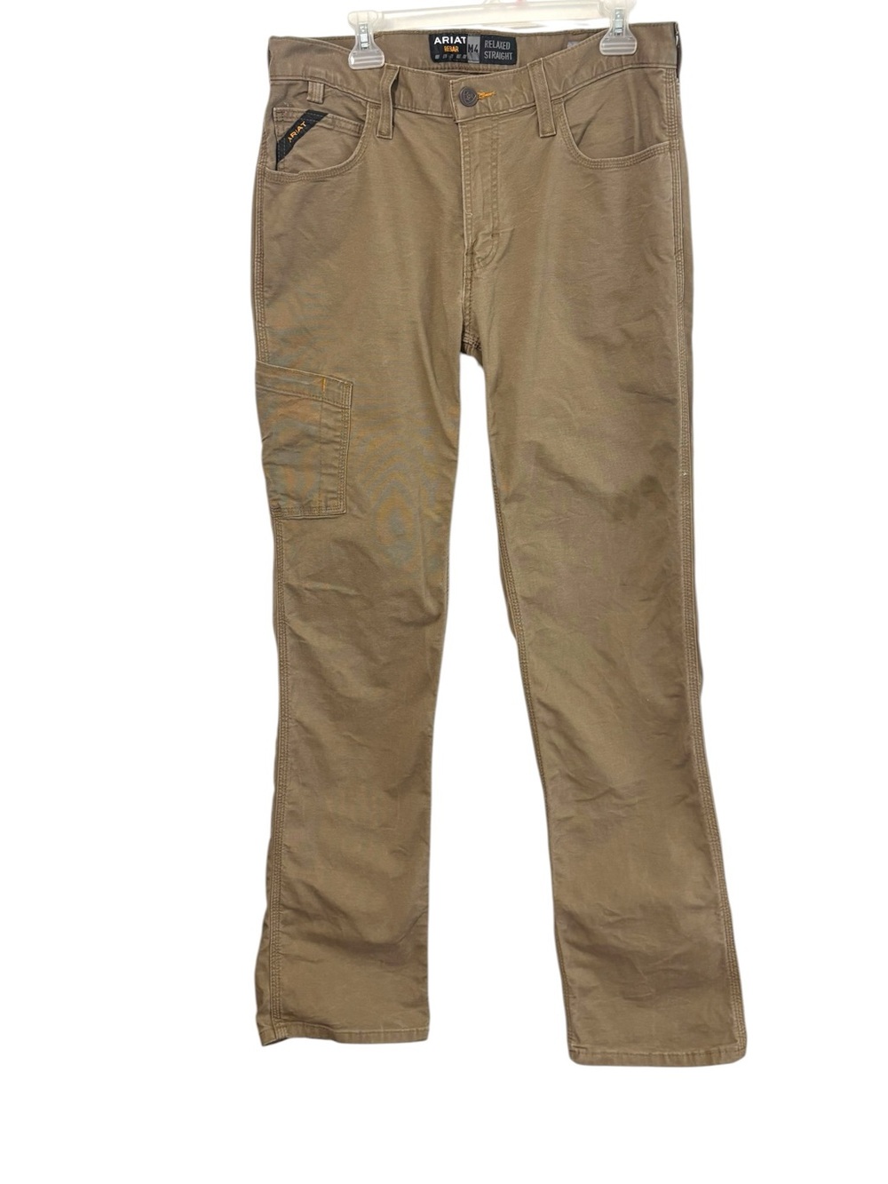 Ariat Rebar Size 33 M4 Relaxed Straight Jeans Tan‎ Western Workwear Utility